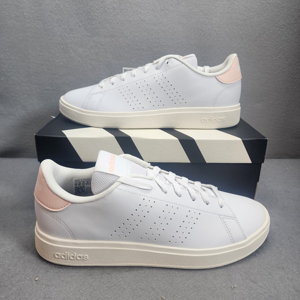 Adidas Advantage Base 2.0 White Wonder Quartz IH1692 Women Size 10 NIB